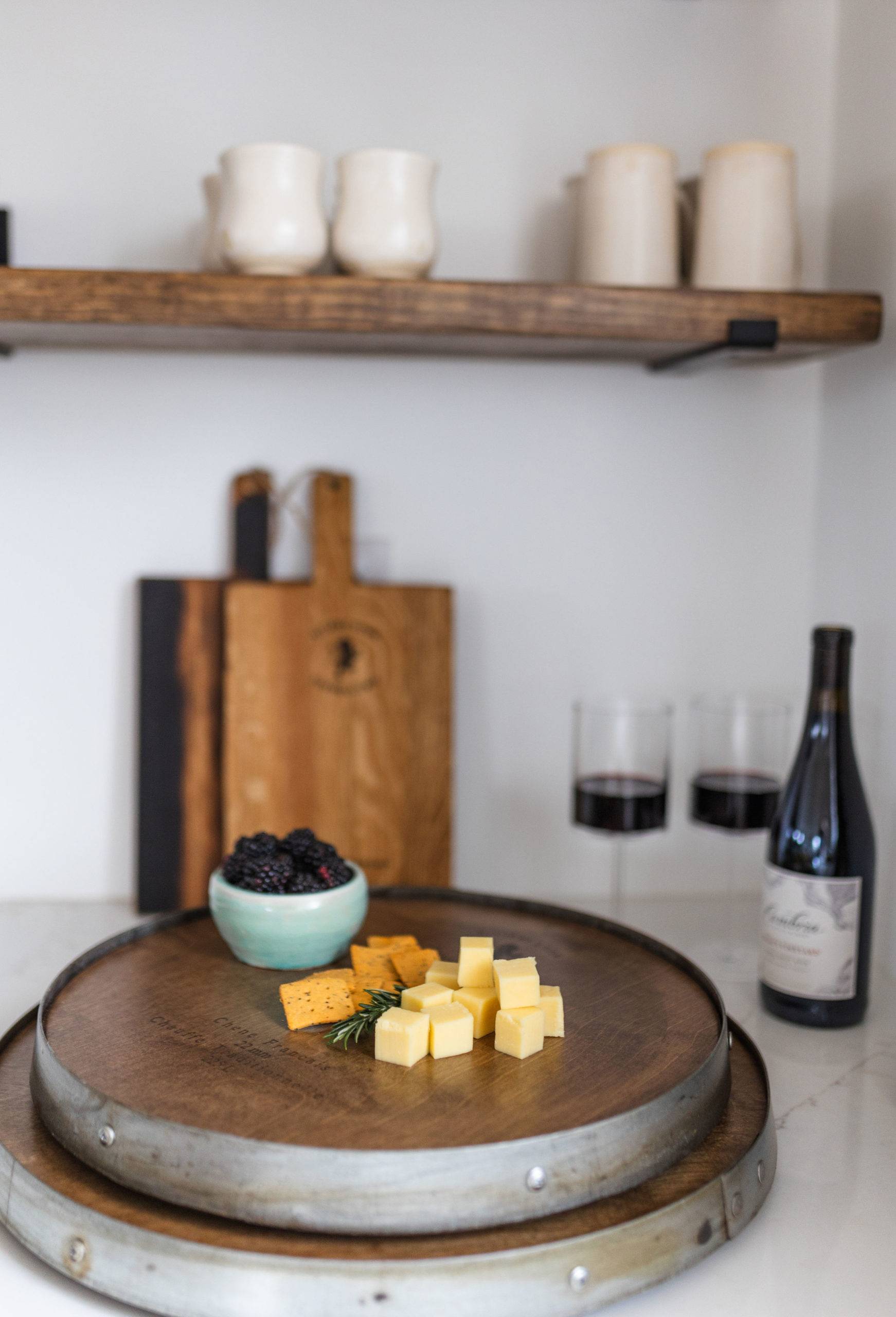 Barrel Ring Lazy Susan Stamped