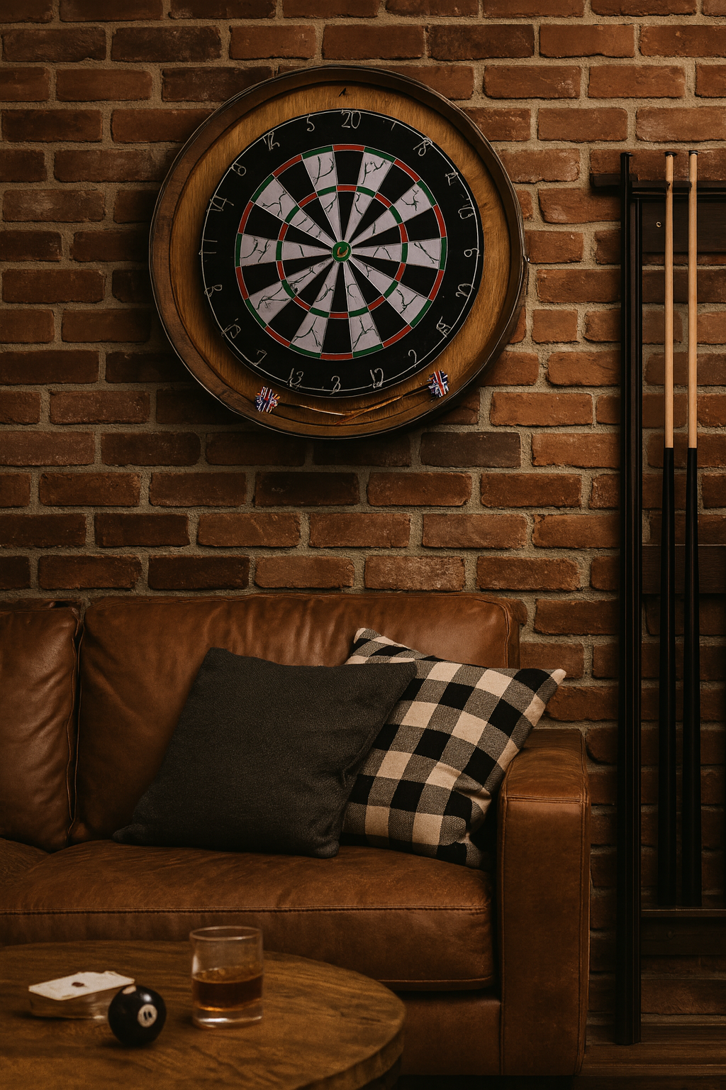 Wine Barrel Dartboard